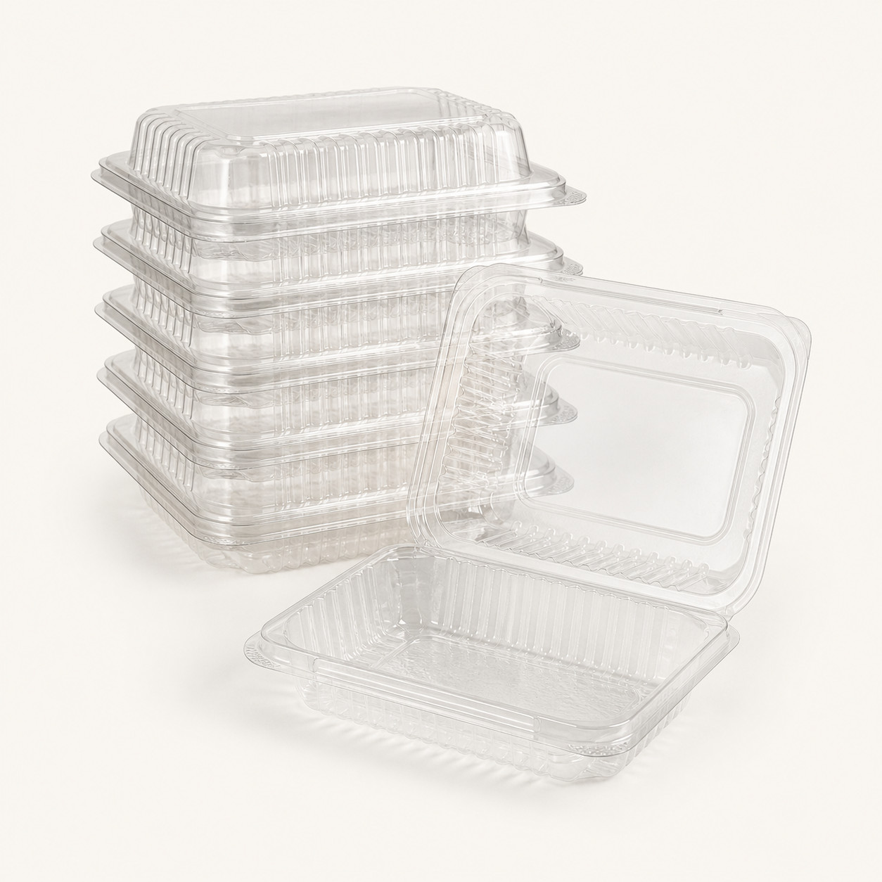 Charola con bisagra para alimentos paquete 200