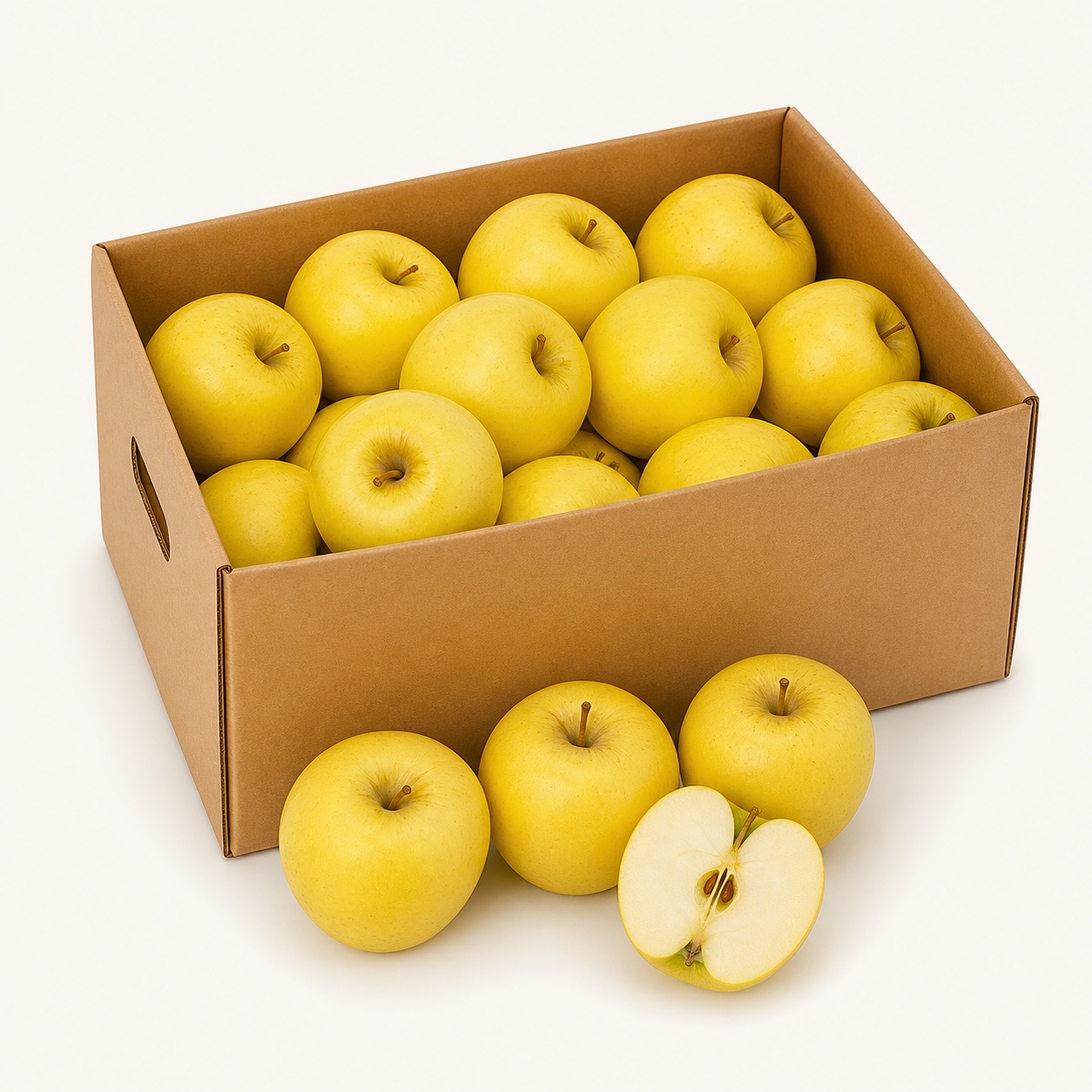 Manzana Golden · caja