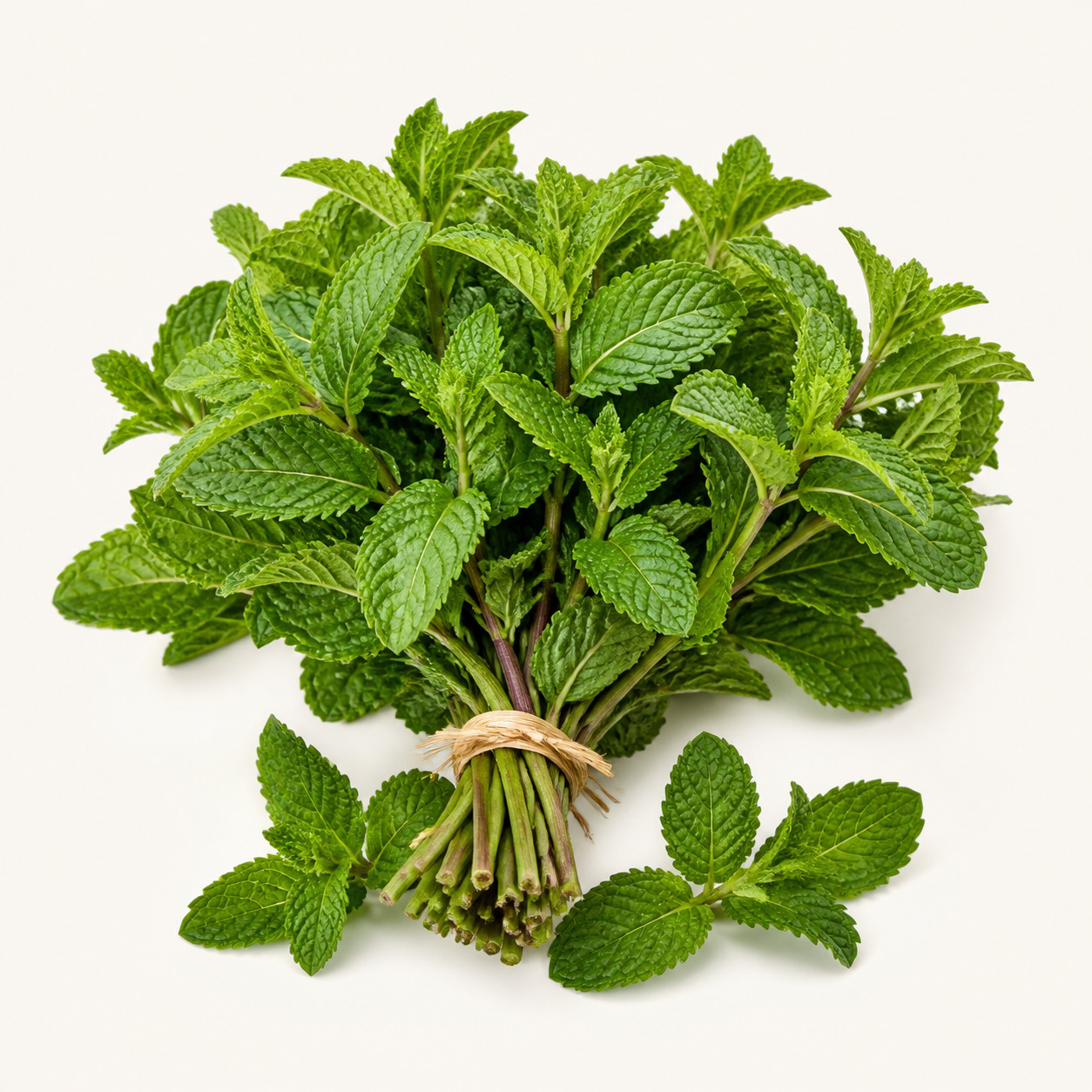 Menta hierbabuena en manojo
