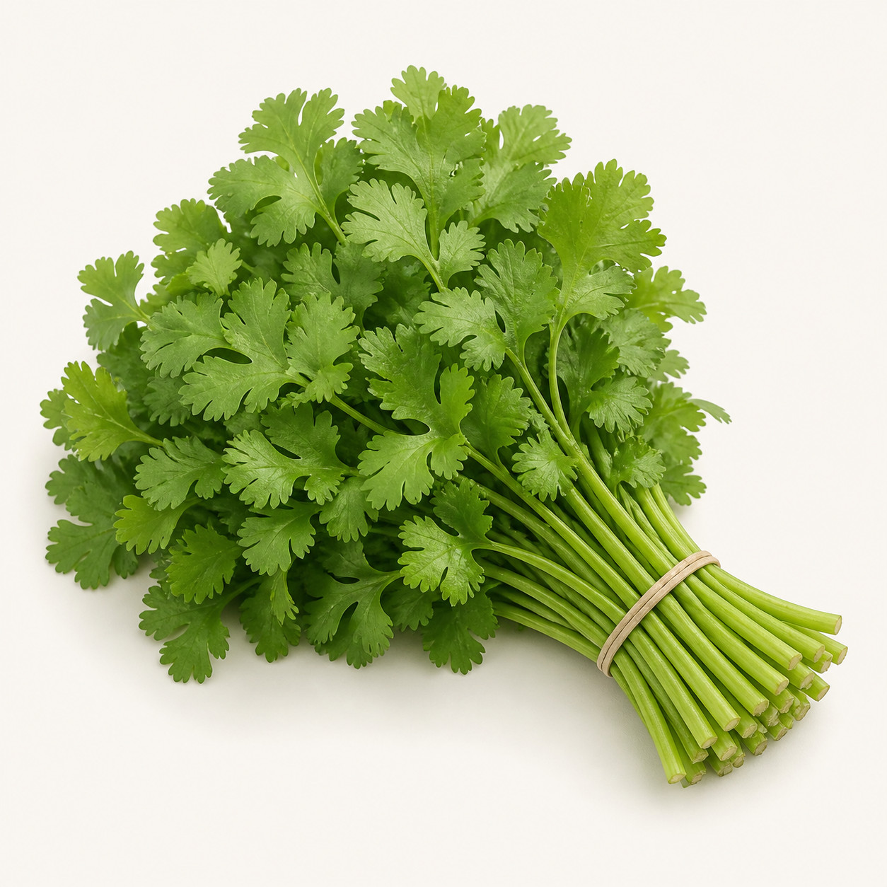 Cilantro fresco en manojo